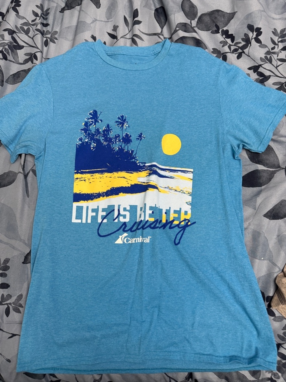 Carnival Life Is Better Cruising Short Sleeve Tee - Blue